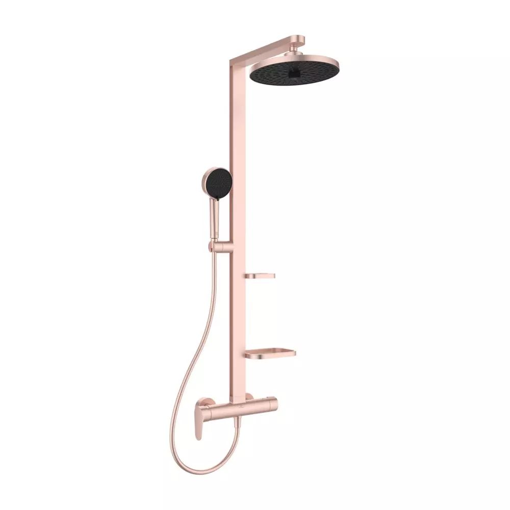 Coloana de dus cu baterie monocomanda rose mat Ideal Standard Alu+