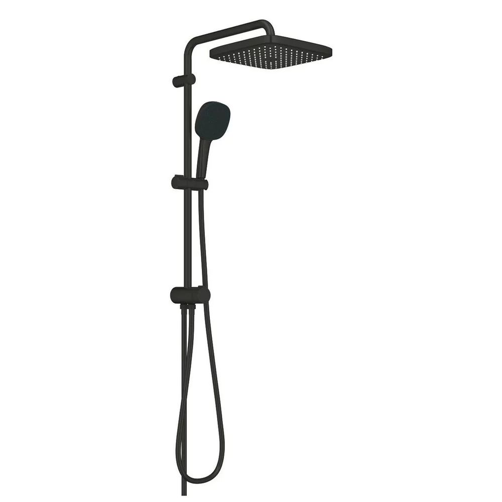 Coloana de dus negru mat Grohe Tempesta Cosmopolitan 250 Cube fara baterie