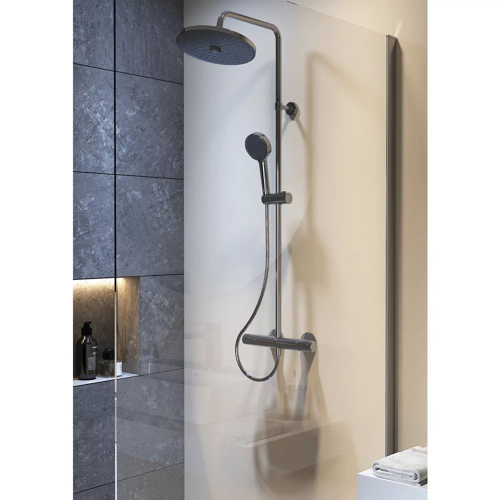 Coloana de dus termostatata crom Ideal Standard Ceratherm T25+