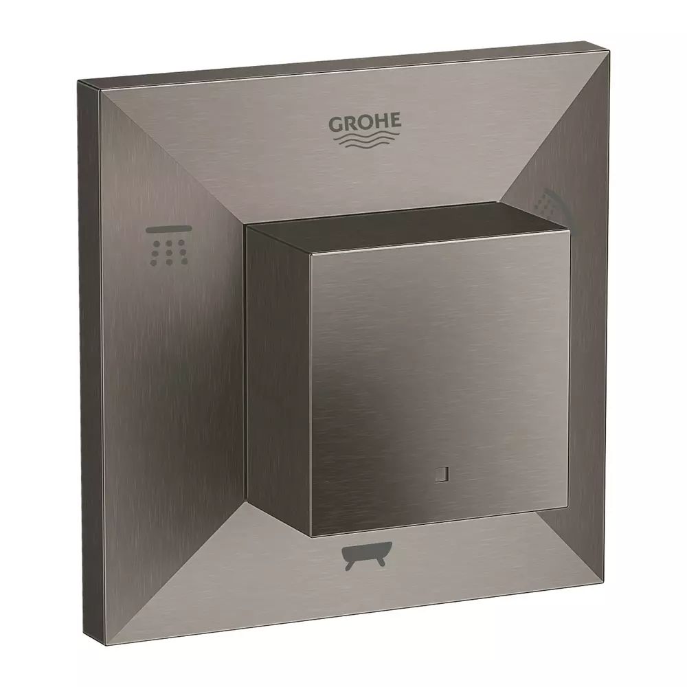 Comutator incastrat Grohe Allure Brilliant 5 cai antracit periat Hard Graphite