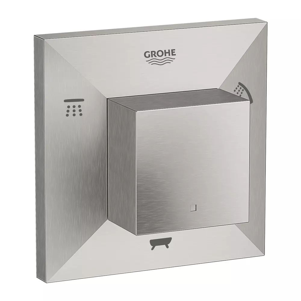 Comutator incastrat Grohe Allure Brilliant 5 cai crom periat Supersteel