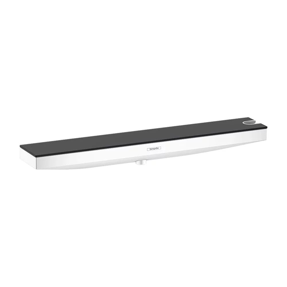 Conector de perete pentru furtun dus Hansgrohe Rainfinity alb mat