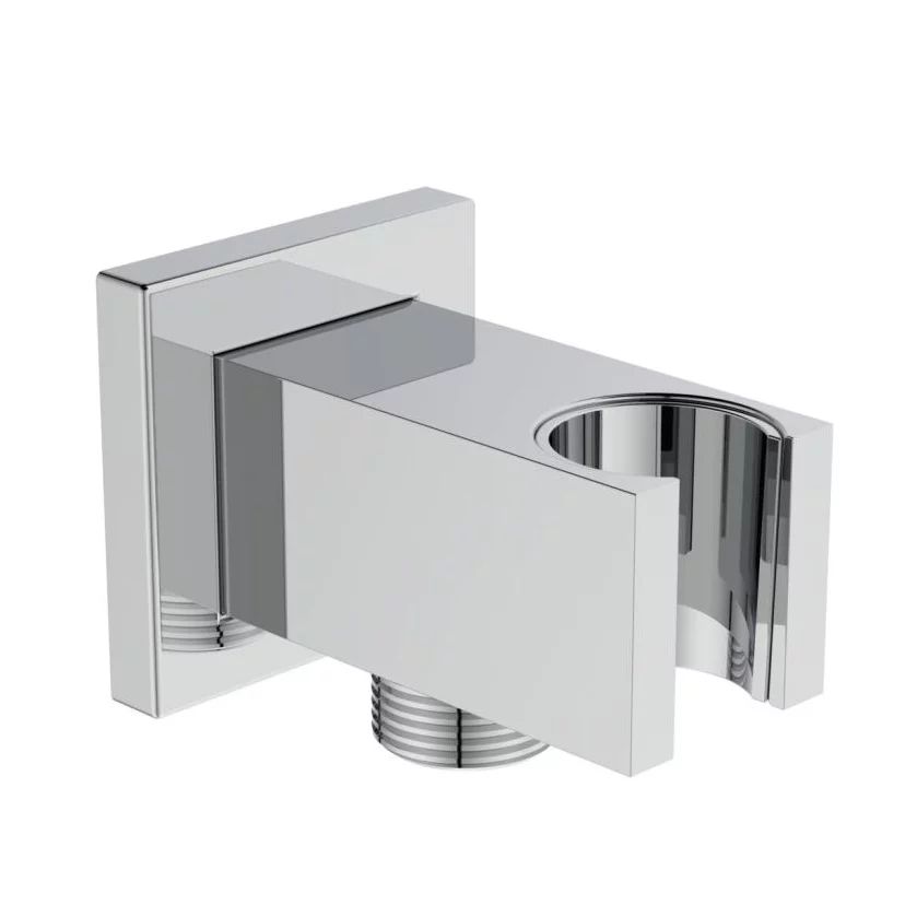 Cot conector cu suport para dus Ideal Standard crom lucios
