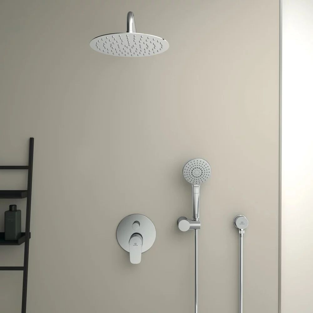 Cot conector de dus FixFit Ideal Standard crom lucios IdealRain Round