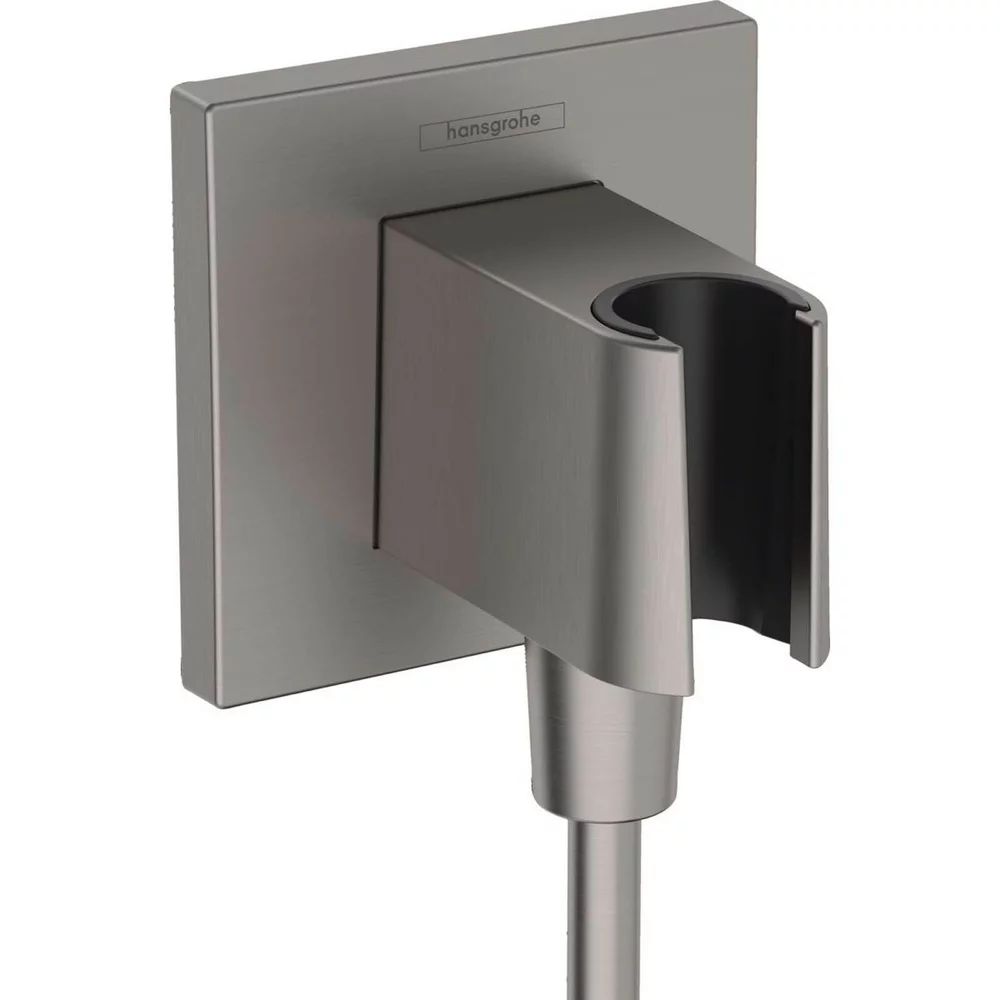 Cot conector dus cu suport para Hansgrohe Fixfit E antracit periat