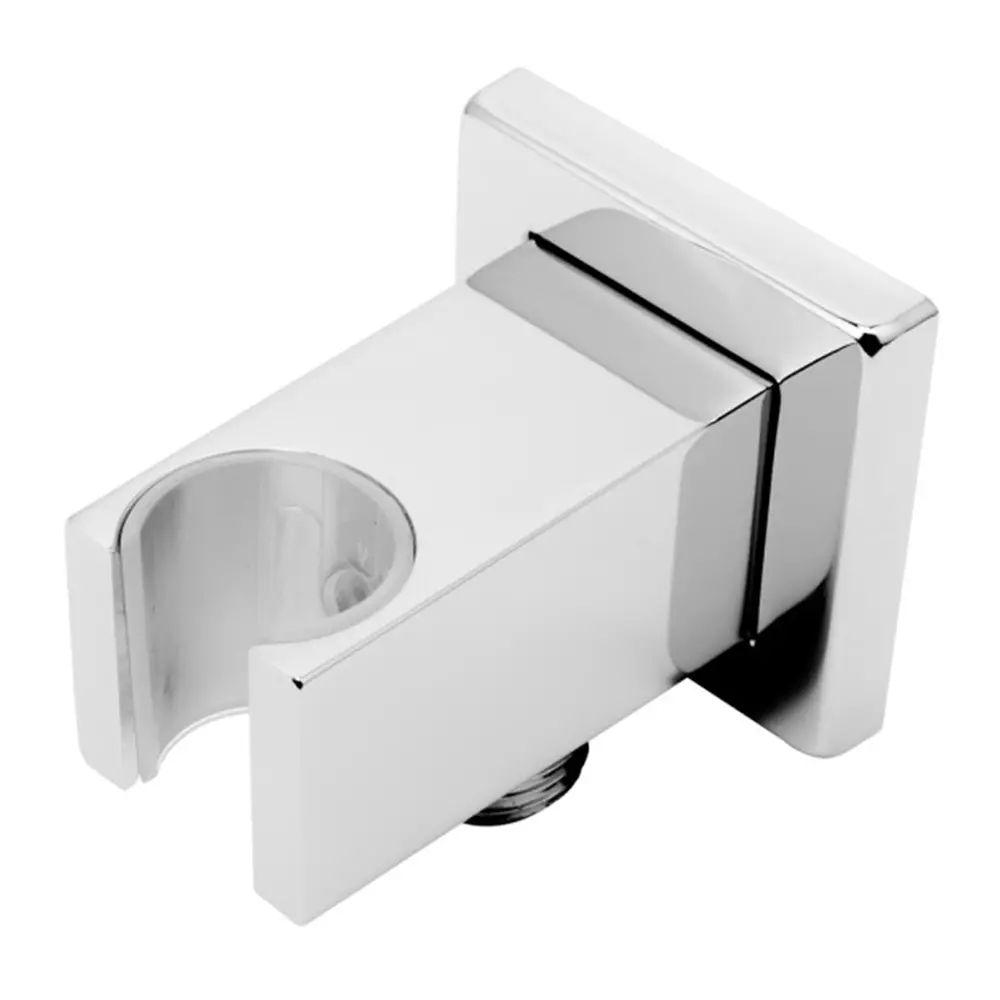 Cot conector patrat FDesign Inula cu suport dus crom lucios