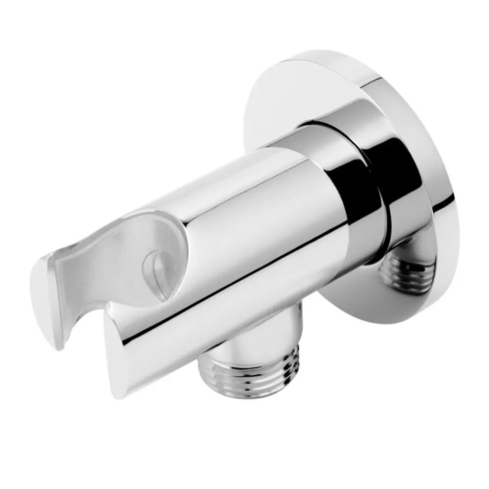 Cot conector rotund FDesign Inula cu suport dus crom lucios
