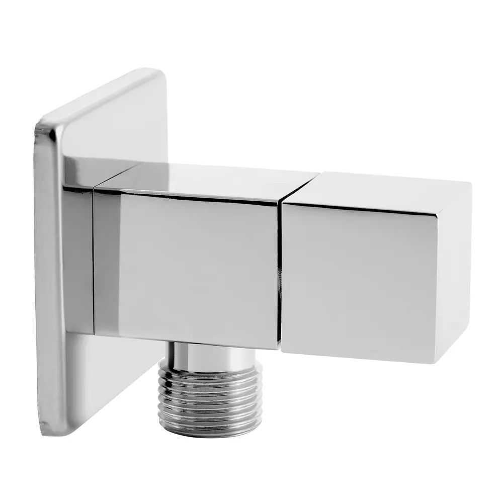 Robinet coltar Ferro 1/2”x3/8” dreptunghiular cu finisaj crom lucios