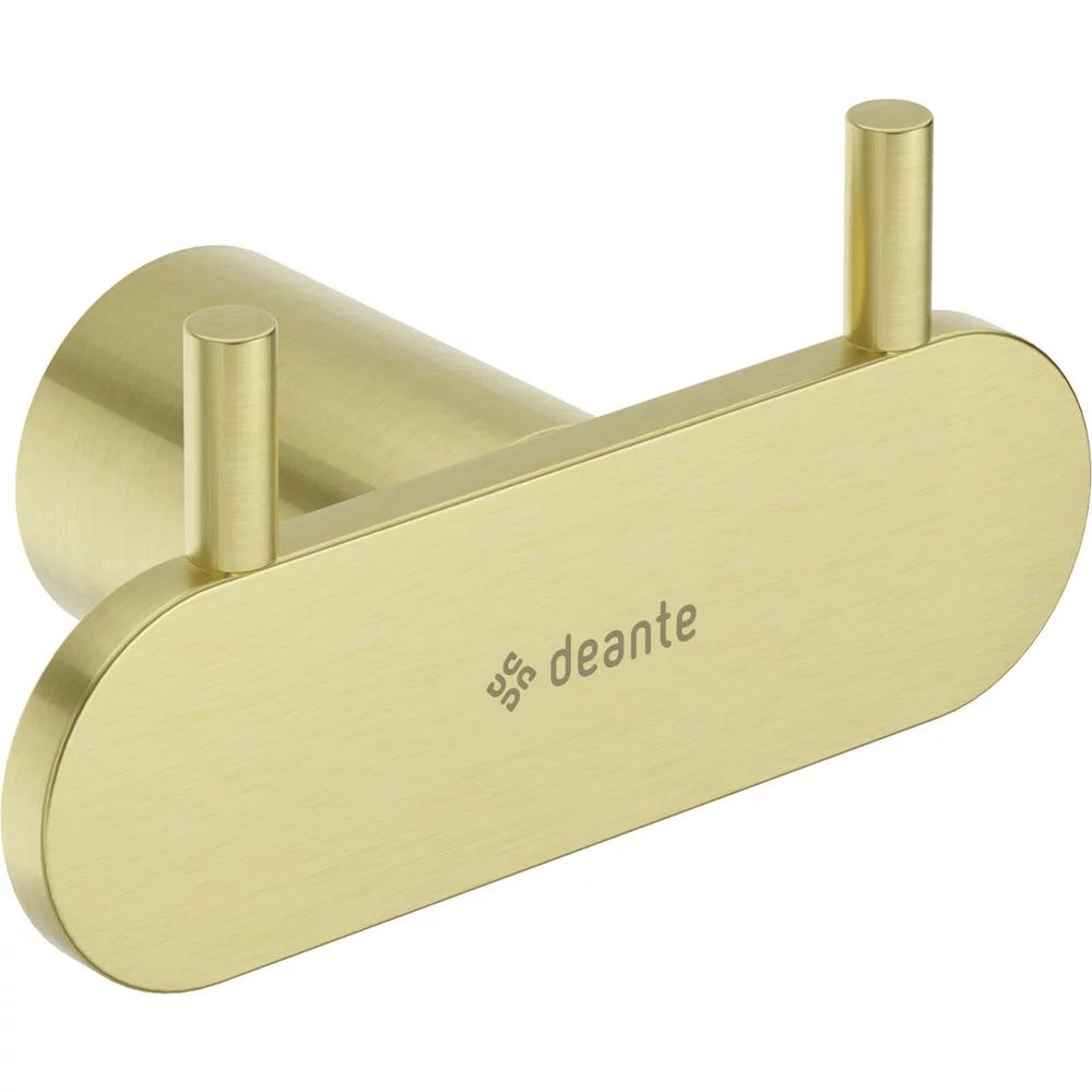Cuier dublu auriu periat Deante Round