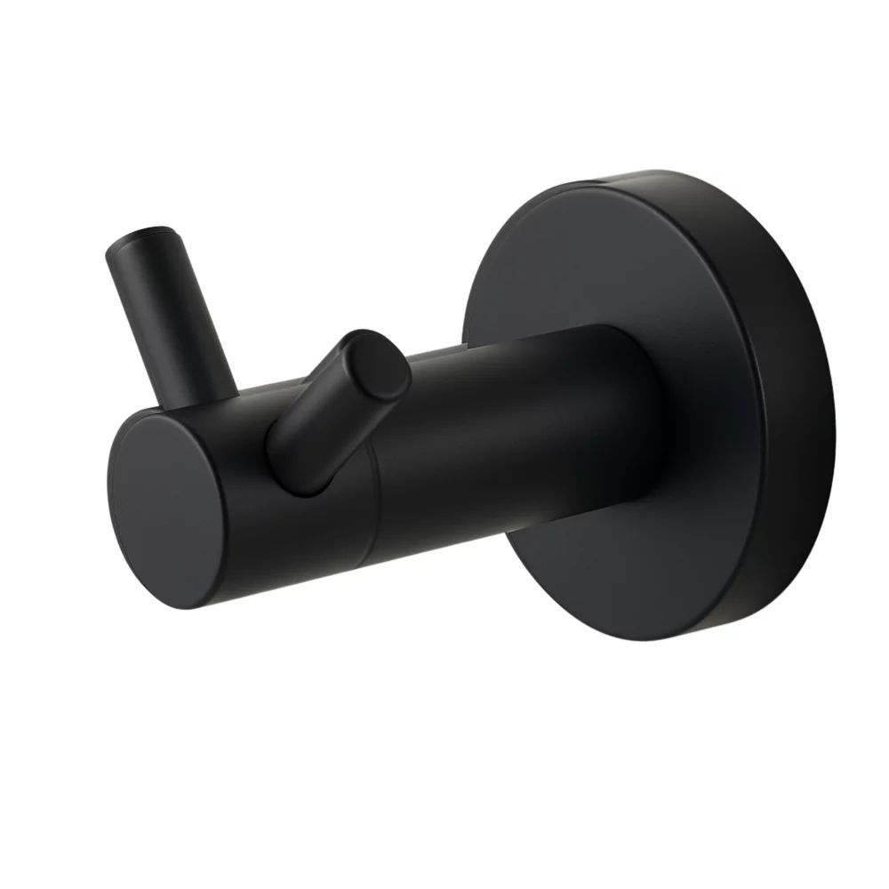 Cuier dublu Balneo Qube negru mat