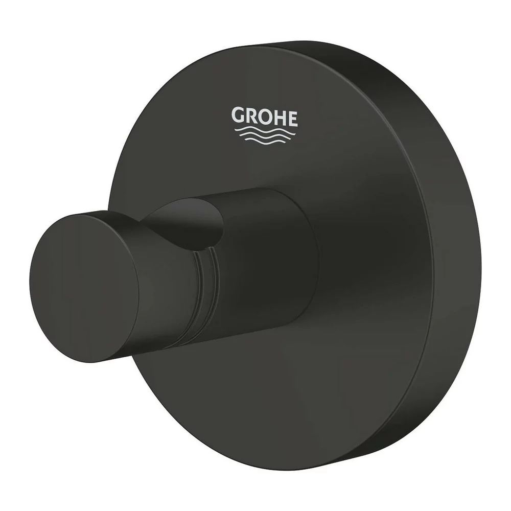 Cuier negru mat Grohe Essentials