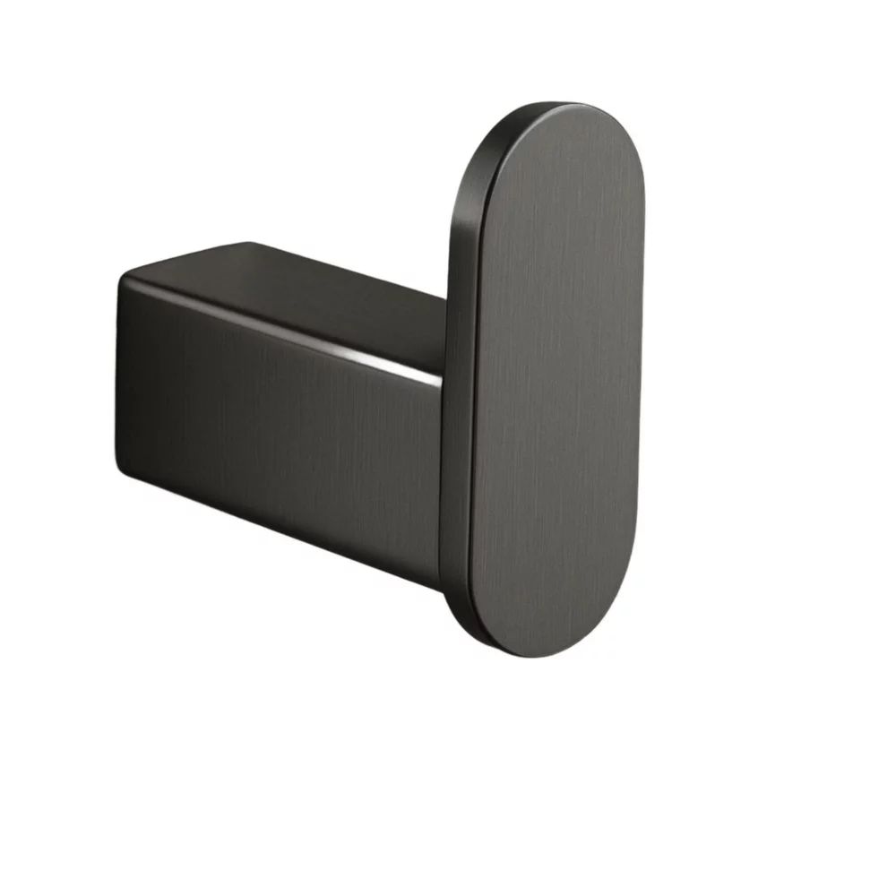 Cuier simplu Balneo Qarx finisaj Gun Metal mat