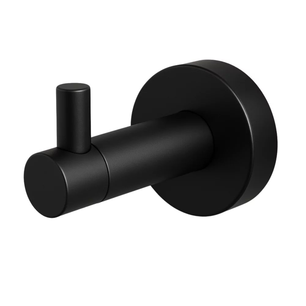 Cuier simplu Balneo Qube negru mat
