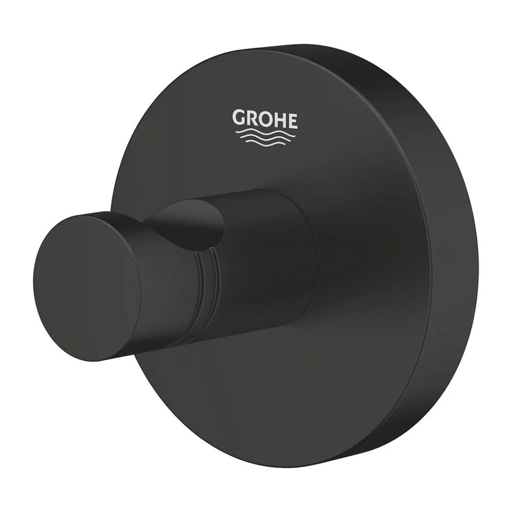 Cuier simplu Grohe Start negru mat