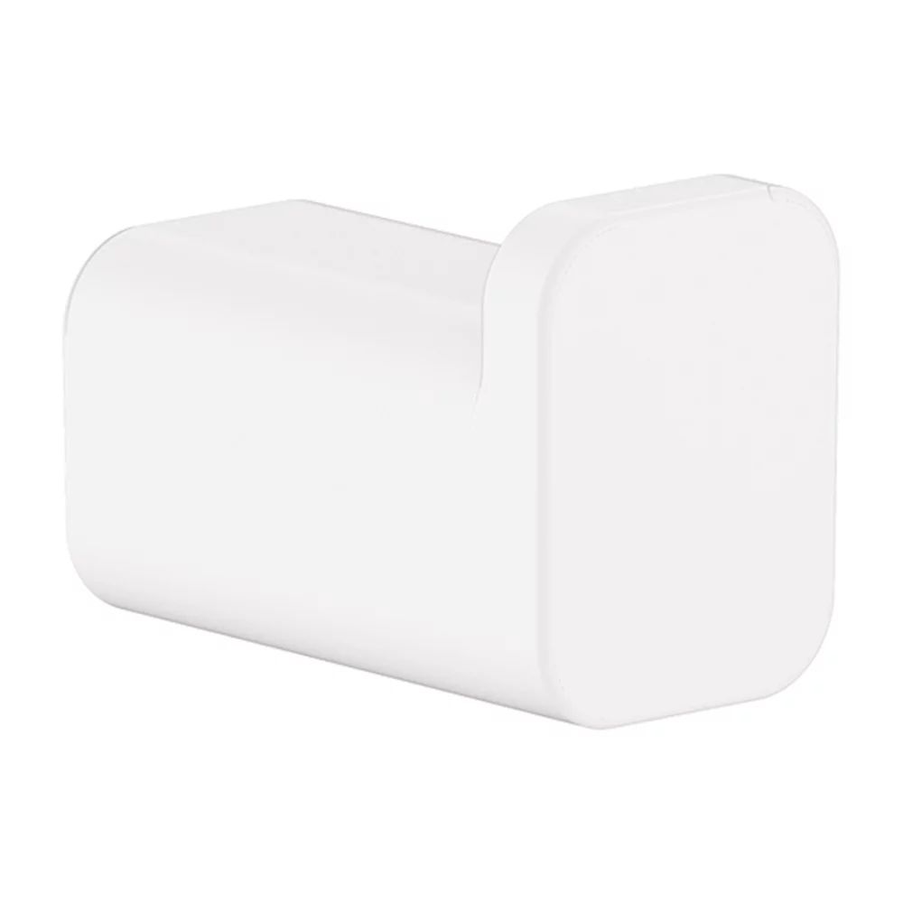 Cuier simplu Hansgrohe AddStoris alb mat