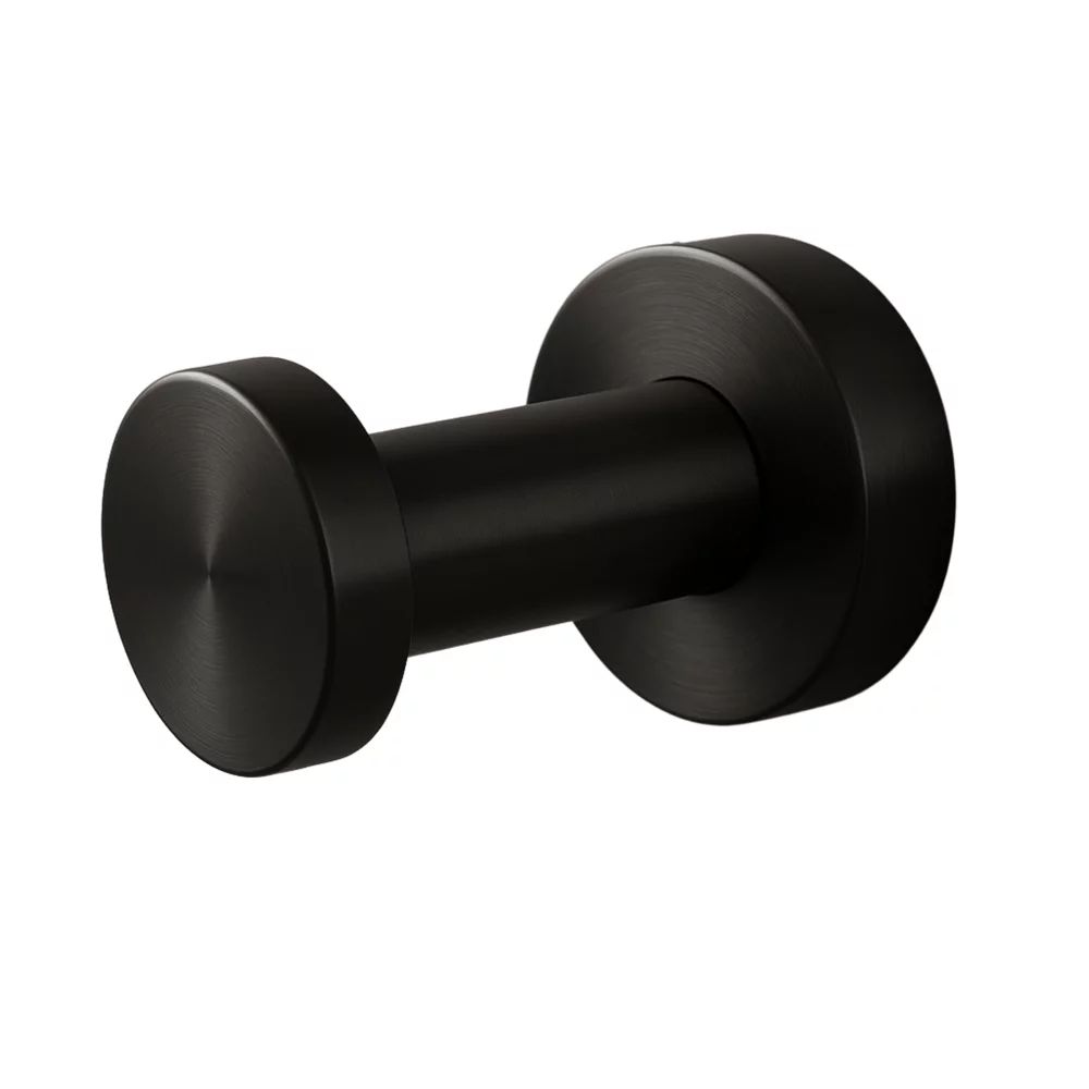 Cuier simplu rotund Balneo Qube negru mat