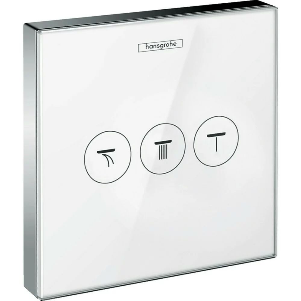 Divertor incastrat Hansgrohe ShowerSelect alb/crom cu 3 iesiri
