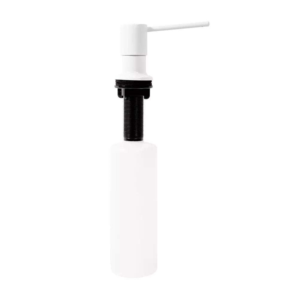 Dozator detergent Rea Round 330 ml finisaj alb mat