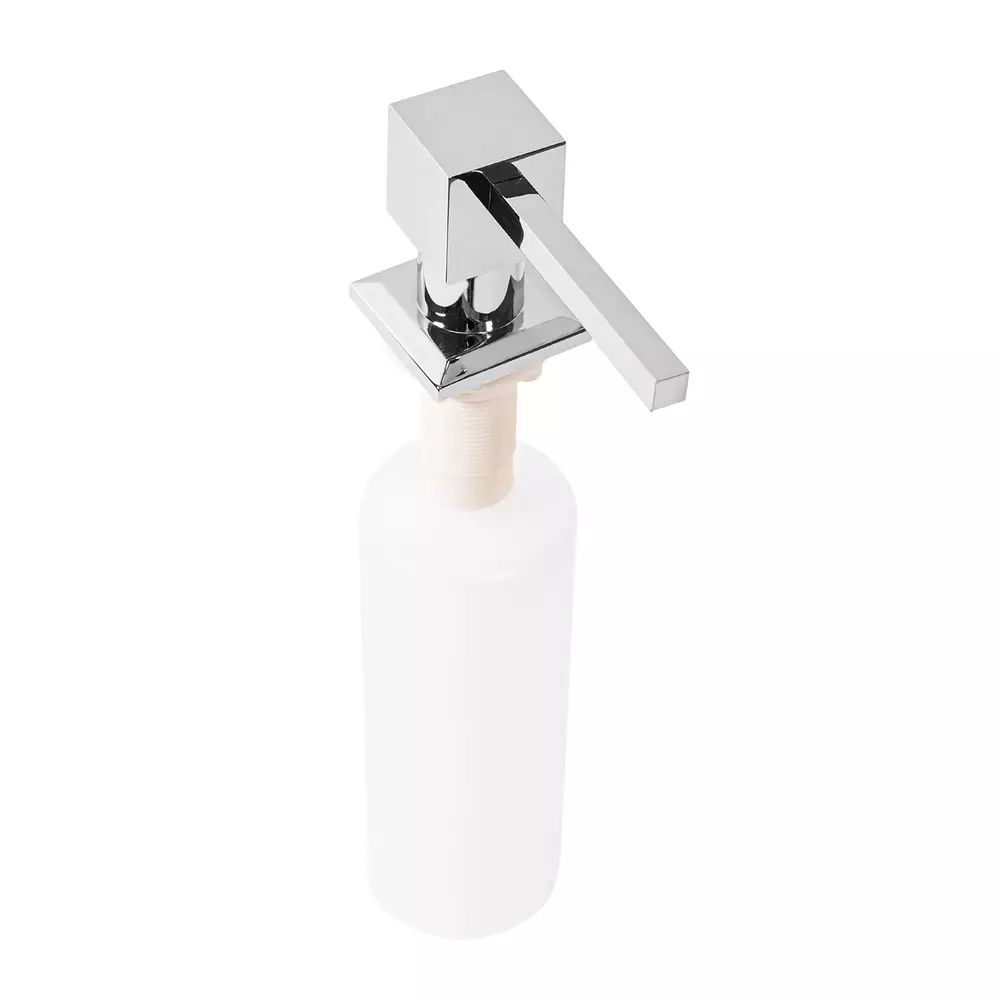 Dozator detergent Rea Square 330 ml finisaj crom lucios