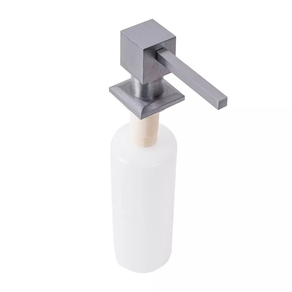 Dozator detergent Rea Square 330 ml finisaj nichel periat