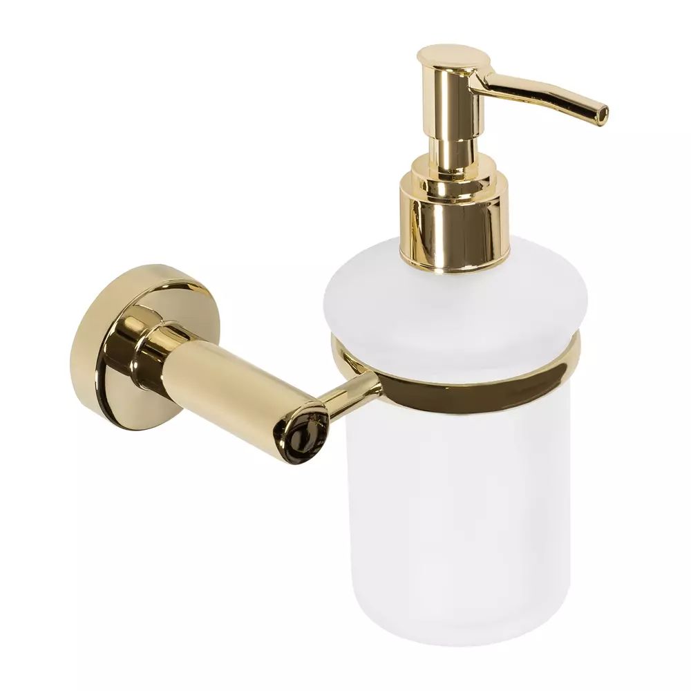 Dozator sapun lichid Rea 322212A finisaj alb - auriu