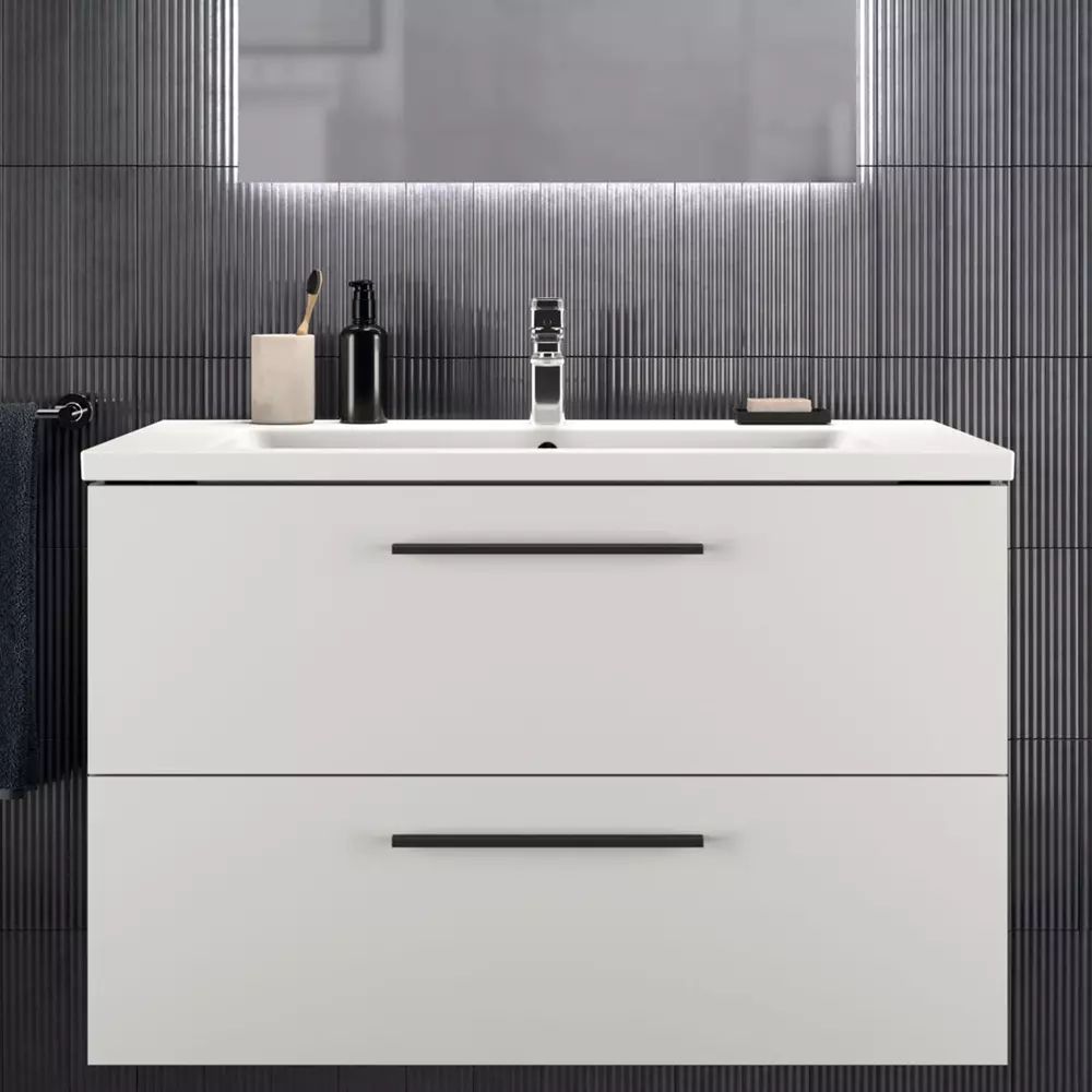 Dulap baza suspendat Ideal Standard i.life B alb mat 2 sertare 100 cm