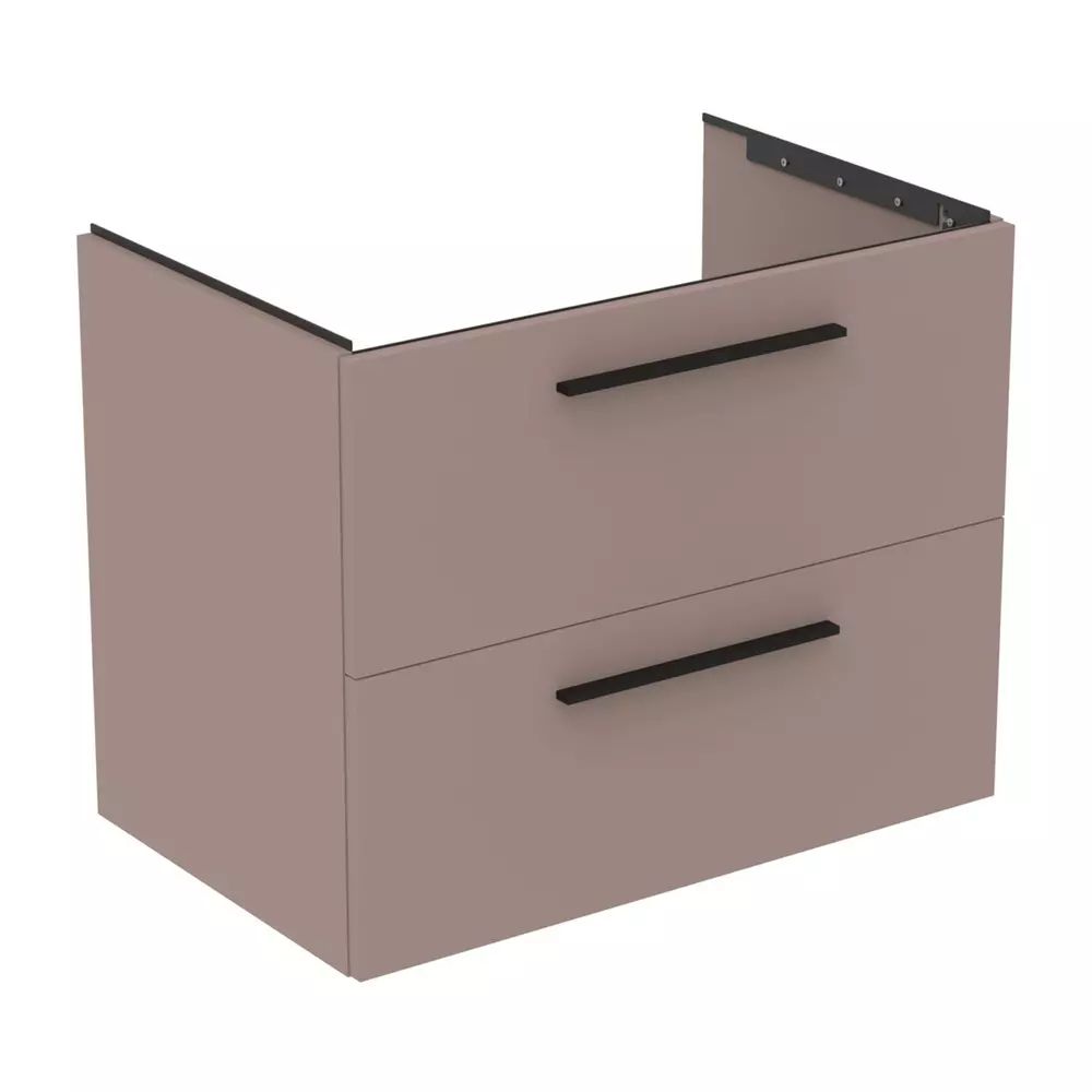 Dulap baza suspendat Ideal Standard i.life B gri - bej mat 2 sertare 80 cm