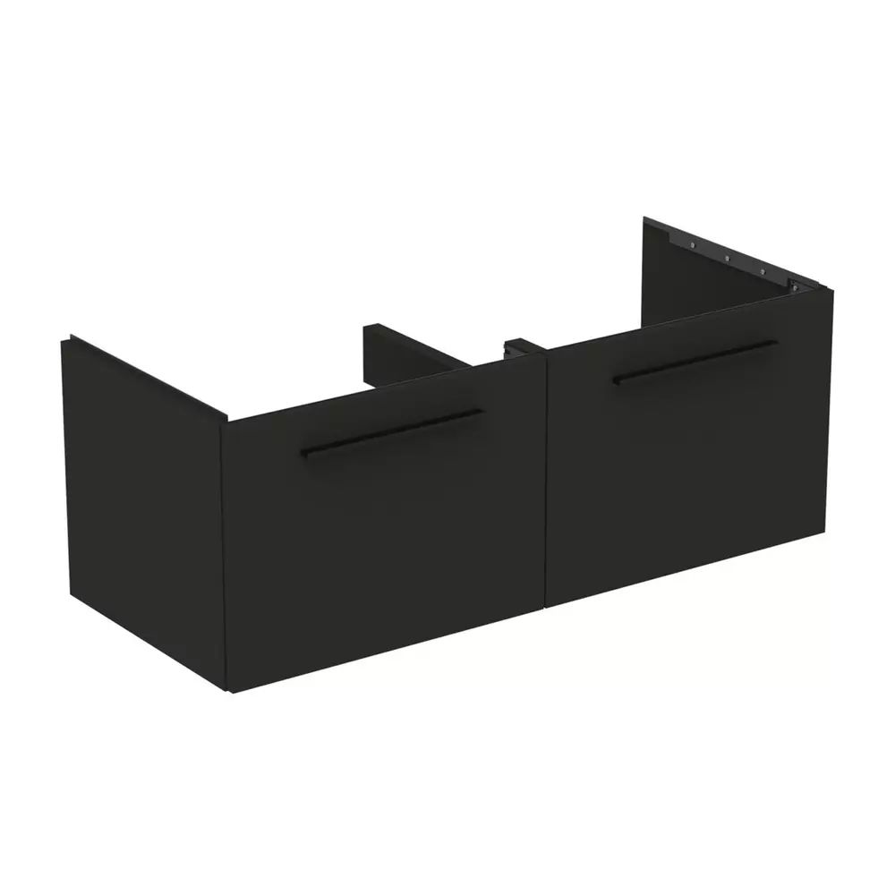 Dulap baza suspendat Ideal Standard i.life B gri carbon mat 2 sertare 120 cm