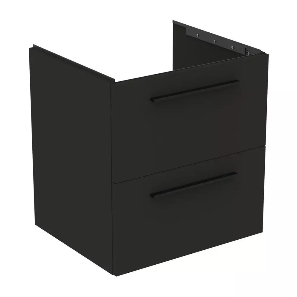 Dulap baza suspendat Ideal Standard i.life B gri carbon mat 2 sertare 60 cm