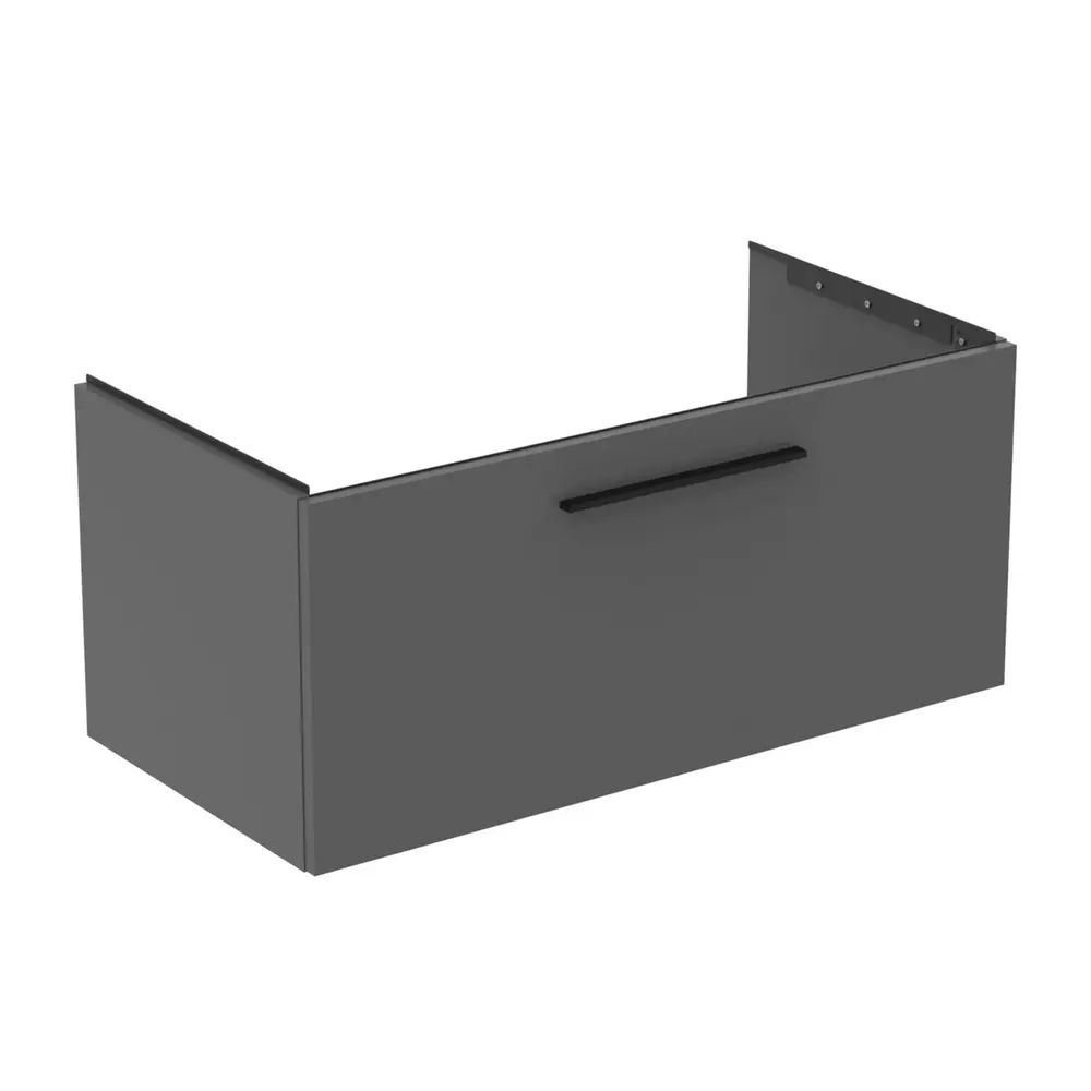 Dulap baza suspendat Ideal Standard i.life B gri quartz mat 1 sertar 100 cm