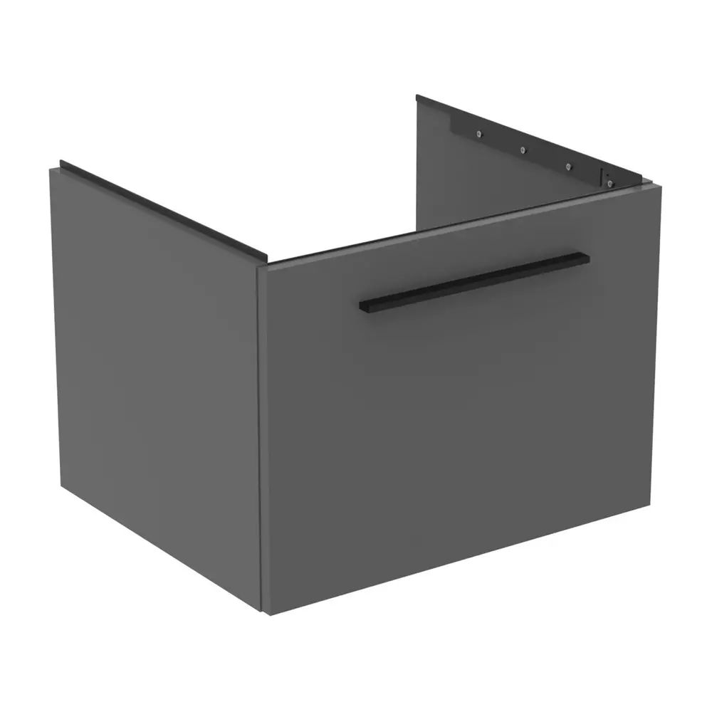 Dulap baza suspendat Ideal Standard i.life B gri quartz mat 1 sertar 60 cm