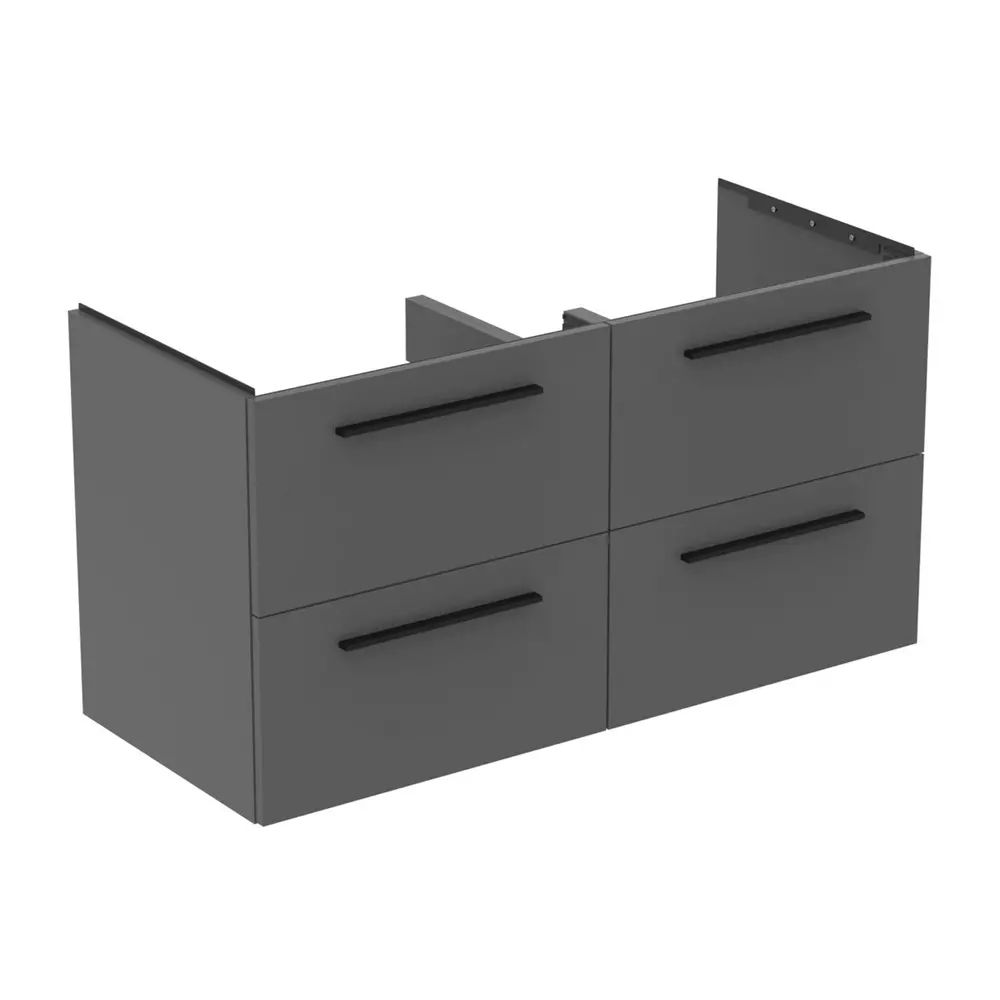 Dulap baza suspendat Ideal Standard i.life B gri quartz mat 4 sertare 120 cm