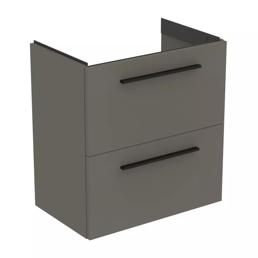 Dulap baza suspendat Ideal Standard i.life S 2 sertare gri 60 cm