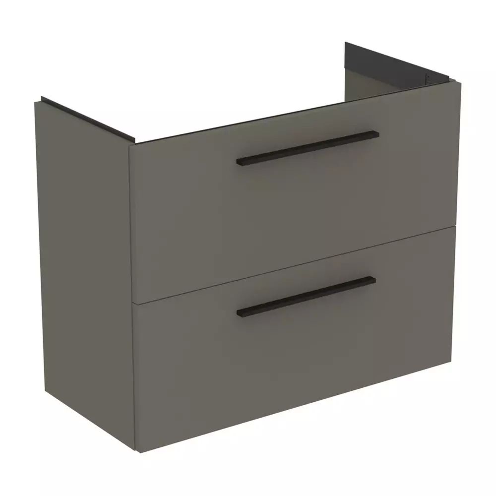 Dulap baza suspendat Ideal Standard i.life S 2 sertare gri 80 cm