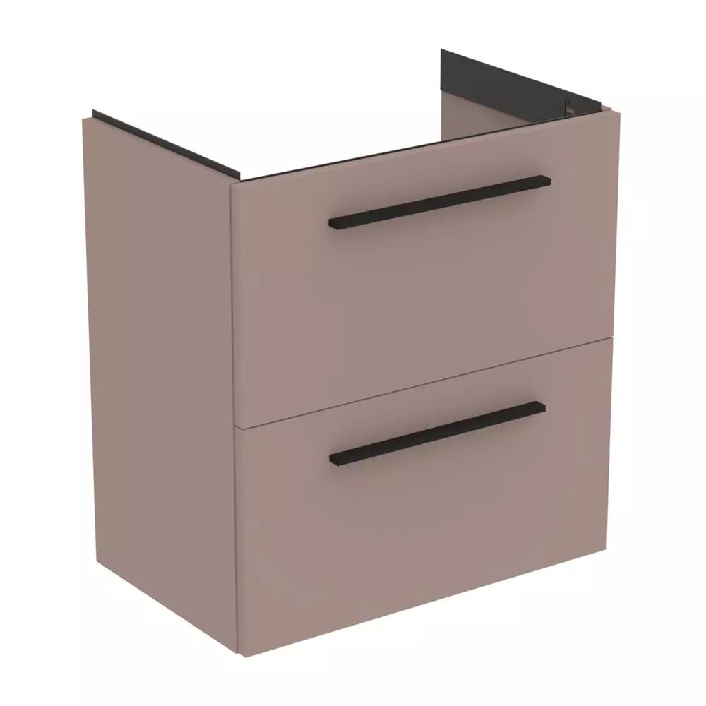Dulap baza suspendat Ideal Standard i.life S 2 sertare gri - bej 60 cm