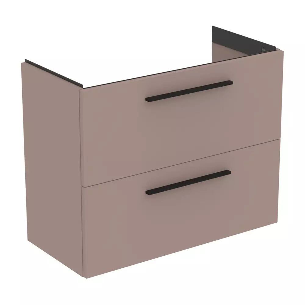 Dulap baza suspendat Ideal Standard i.life S 2 sertare gri - bej 80 cm