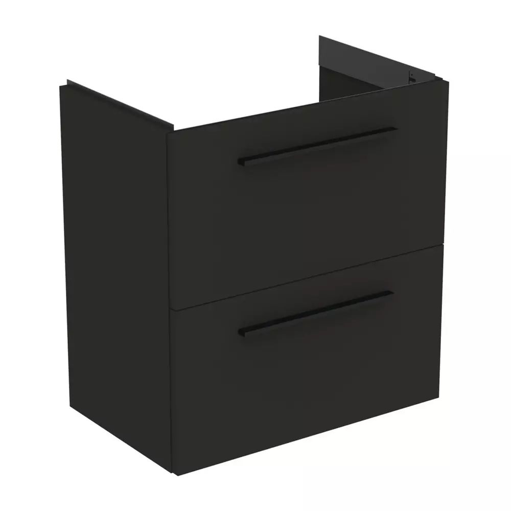 Dulap baza suspendat Ideal Standard i.life S 2 sertare gri carbon 60 cm