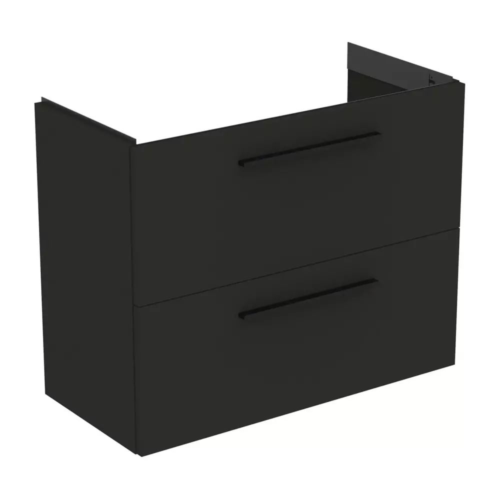 Dulap baza suspendat Ideal Standard i.life S 2 sertare gri carbon 80 cm