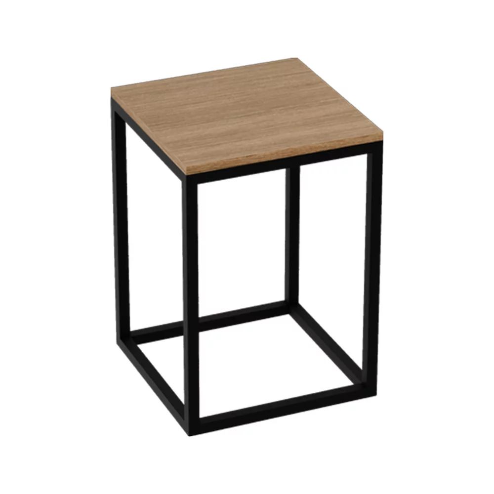 Dulap coloana mediu stativ Rune Snorri 35 cm finisaj negru-lemn