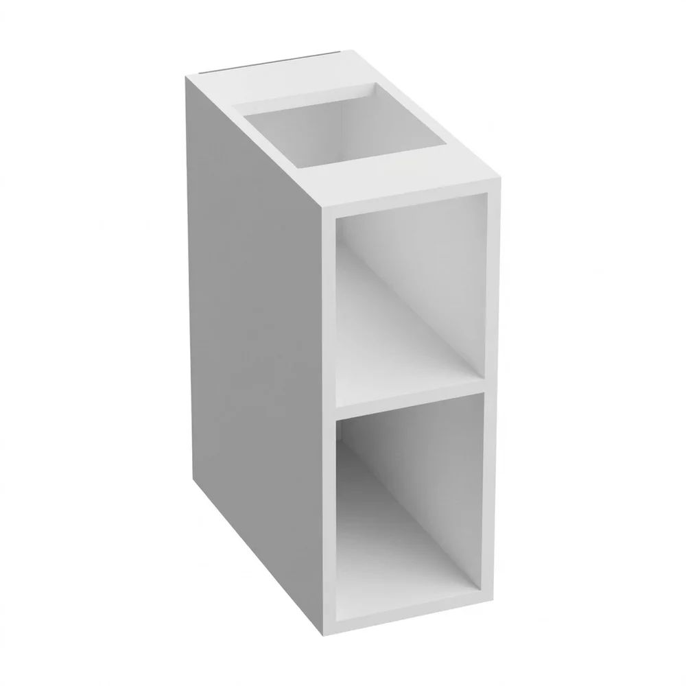 Dulap coloana mediu suspendat Asger 1 raft 20 cm alb lucios