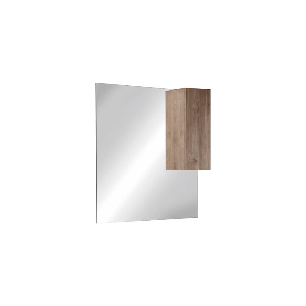 Dulap cu oglinda maro natur LC Mobili Italia Jupiter 100x110 cm