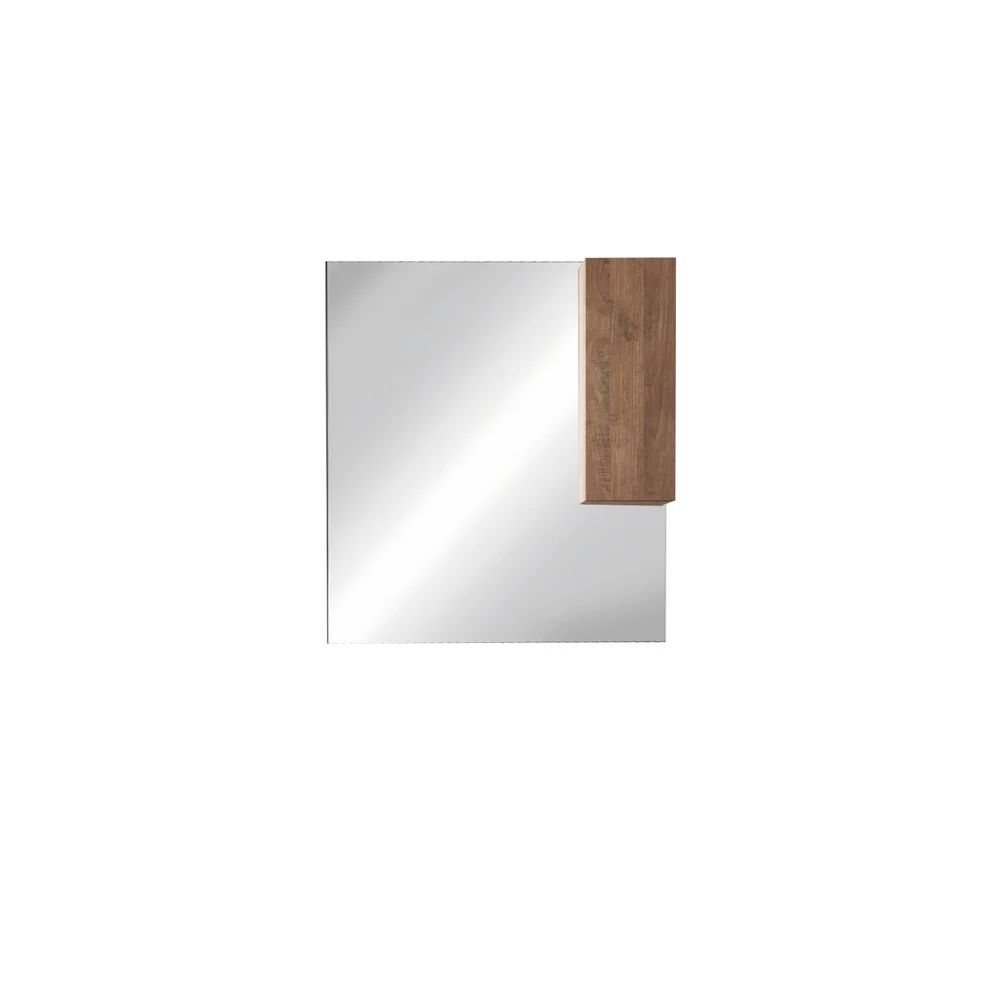 Dulap cu oglinda maro natur LC Mobili Italia Jupiter 120x110 cm