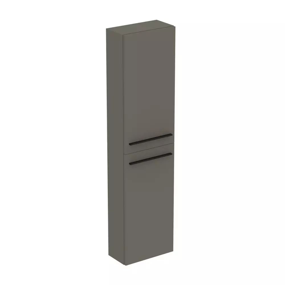 Dulap inalt suspendat Ideal Standard i.life S finisaj gri 40 cm 2 usi