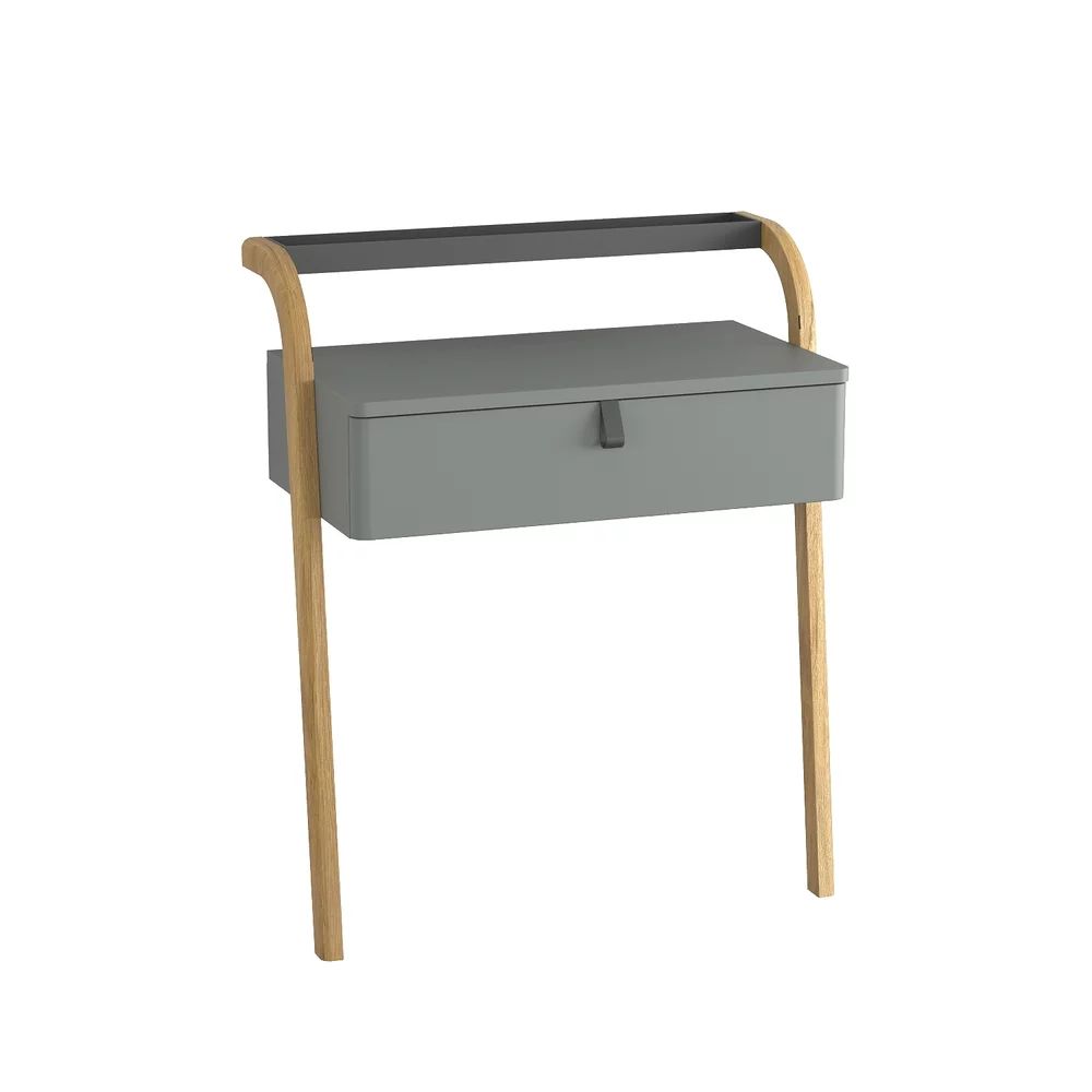 Dulap pe pardoseala gri inchis Krofam Moss 70 cm
