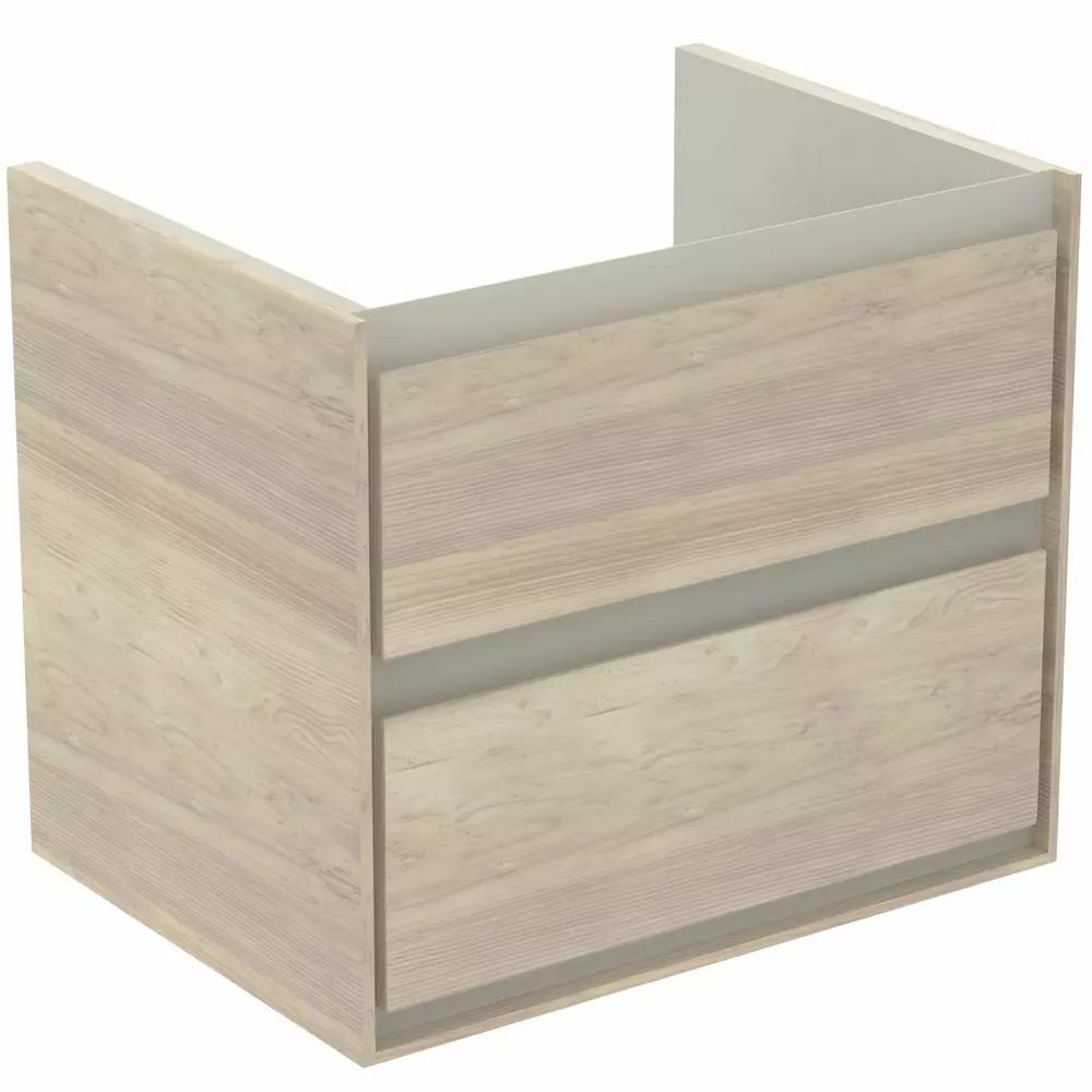 Dulap suspendat pentru lavoar maro deschis lemn Ideal Standard Connect Air 60 cm