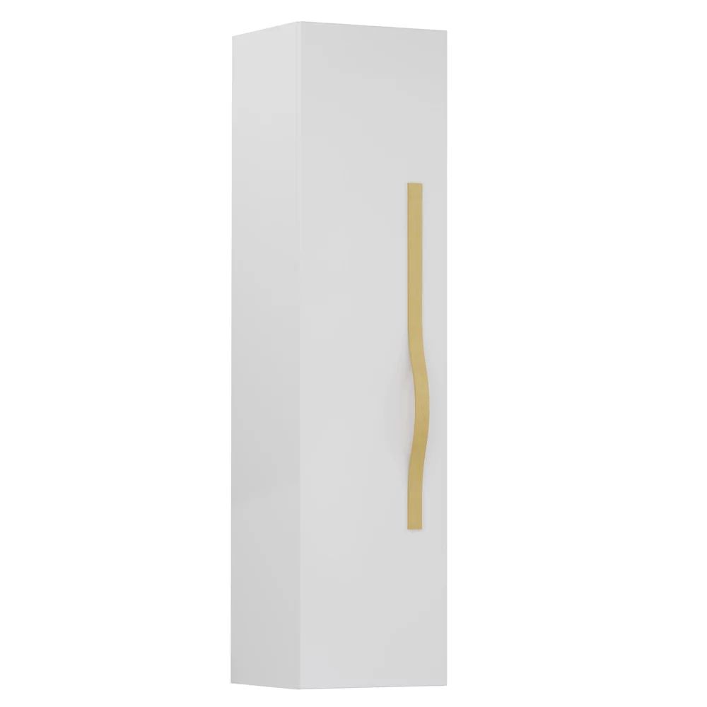 Dulap tip coloana suspendat alb Krofam e-VOG 130 cm maner auriu