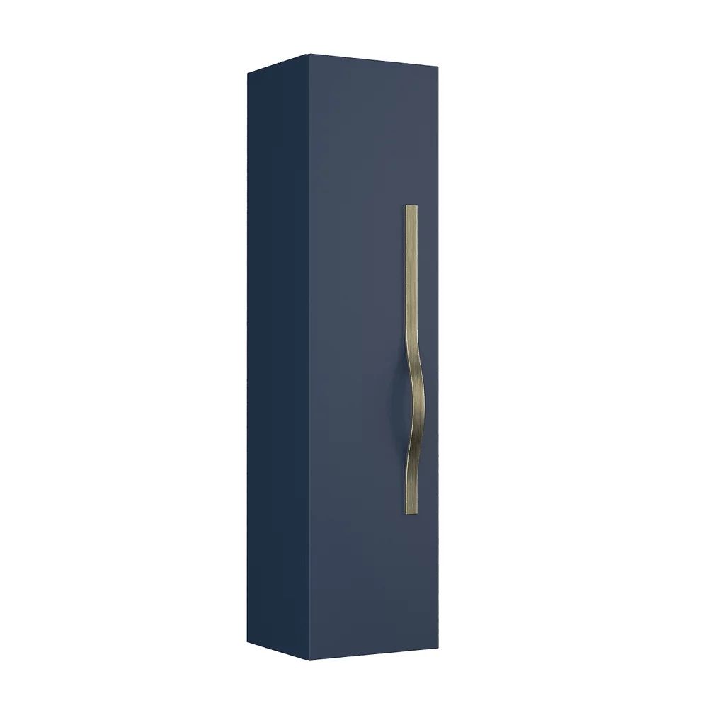 Dulap tip coloana suspendat albastru Krofam e-VOG 130 cm maner crom