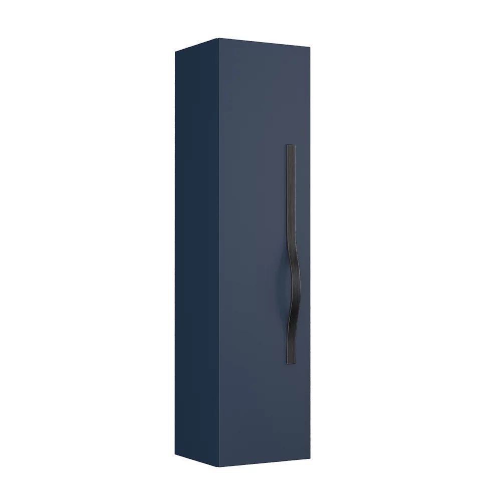 Dulap tip coloana suspendat albastru Krofam e-VOG 130 cm maner negru