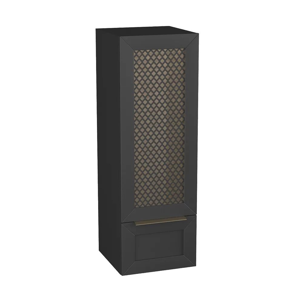 Dulap tip coloana suspendat negru Krofam Chic 110 cm