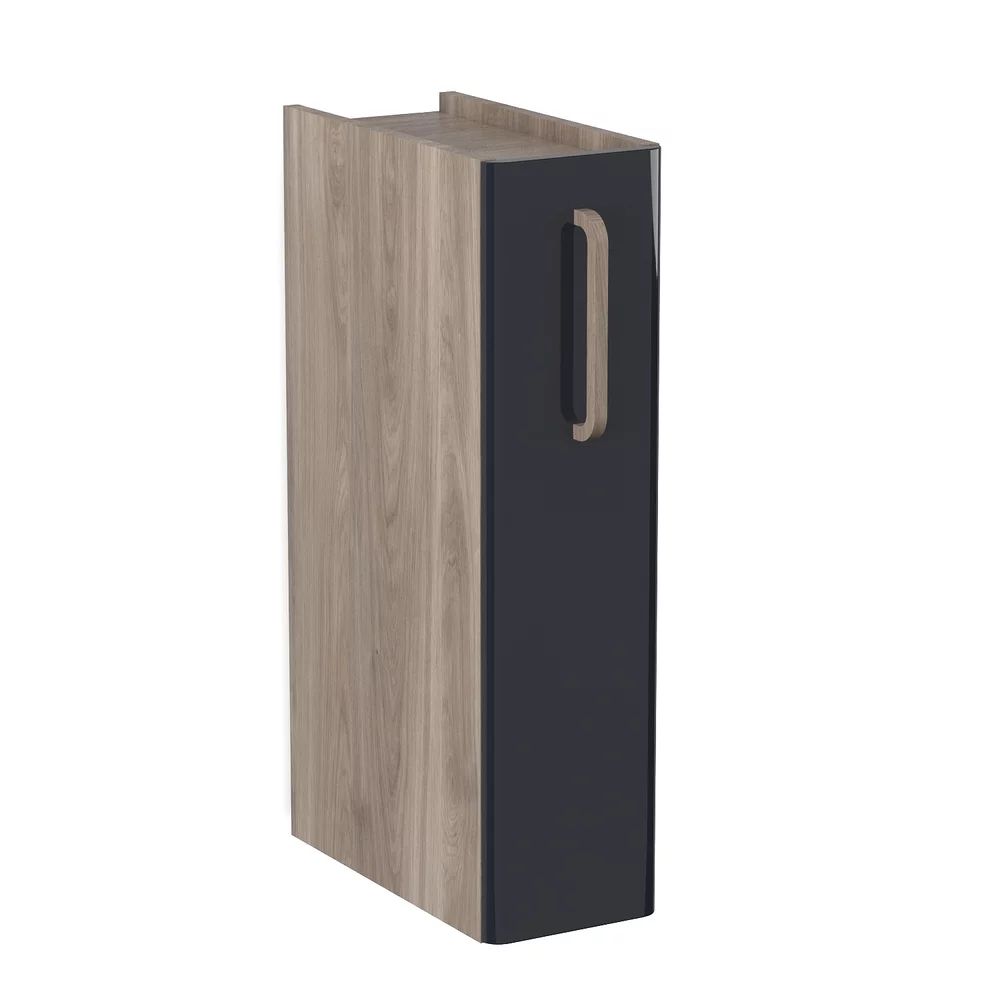 Dulap tip coloana suspendat negru Krofam Comfy 80 cm